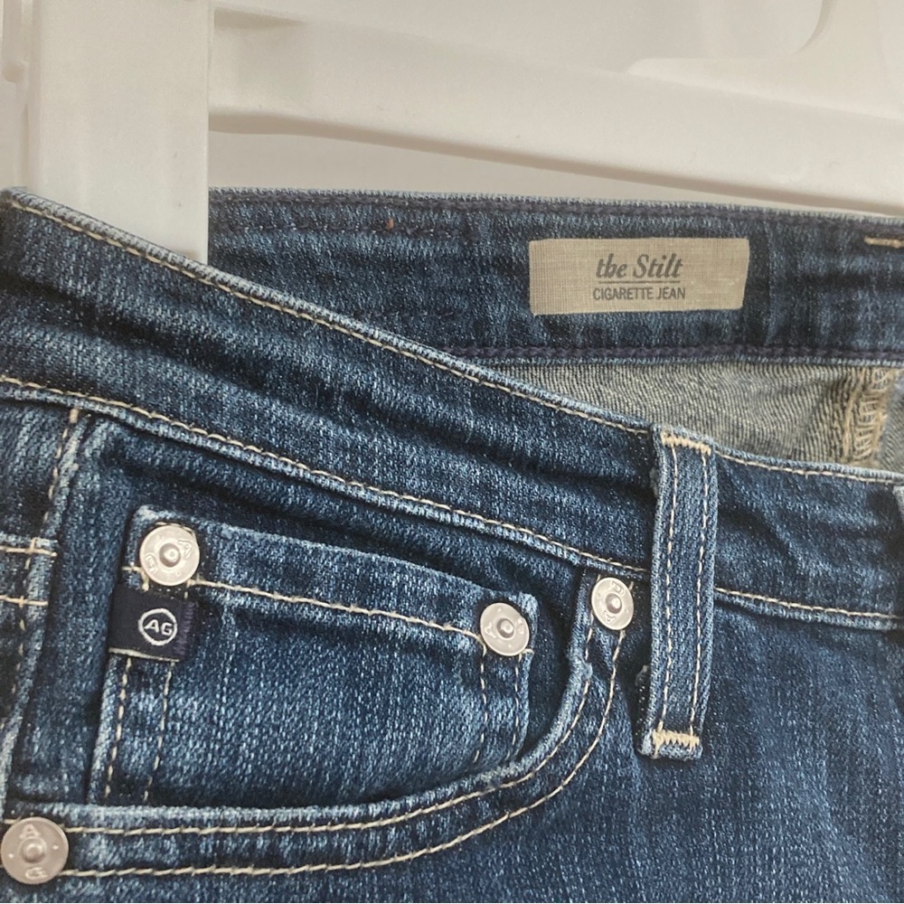 AG Adriano Goldschmied Jeans Womens Size 27R The Stilt Cigarette Leg Stretch USA - Picture 4 of 12